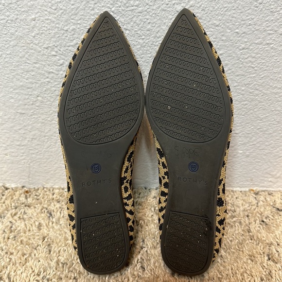 Rothy's “The Point” Desert Cat Cheetah Print Size 7.5 - Picture 11 of 12